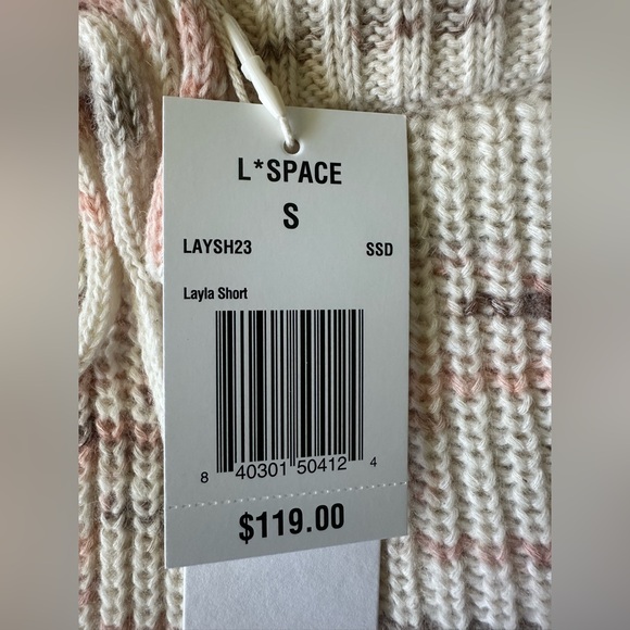 L*Space Layla Sweater Knit Shorts New - Picture 5 of 8